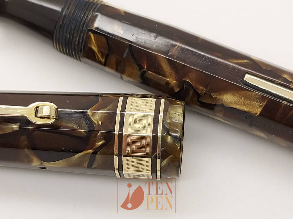 OMAS EXTRA sr size marbled moss celluloid | Tenpen - By